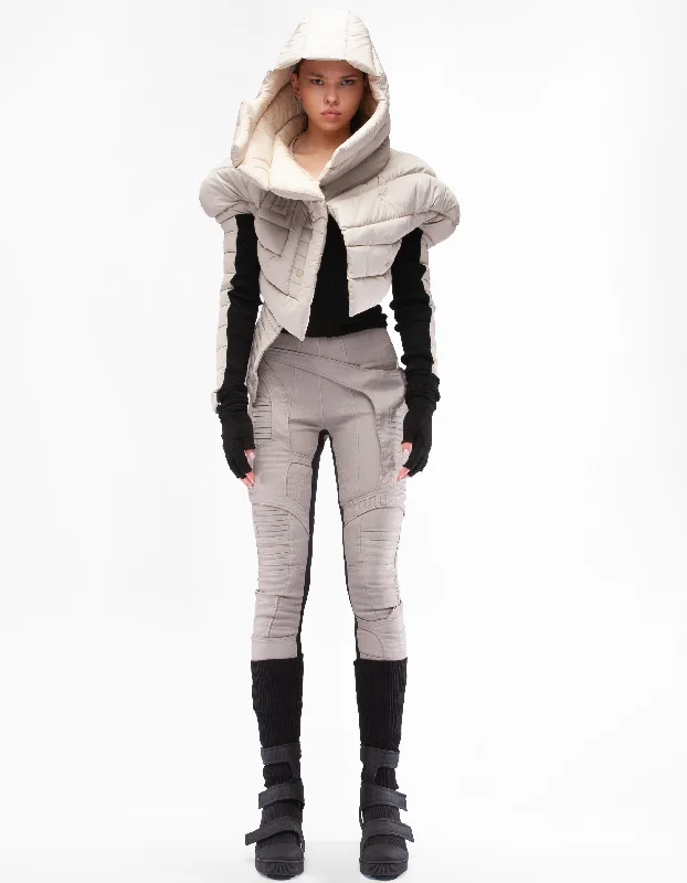 JACKET OVERTONE W Stand-Up Collar Roll-Neck Collar Turtle Neck