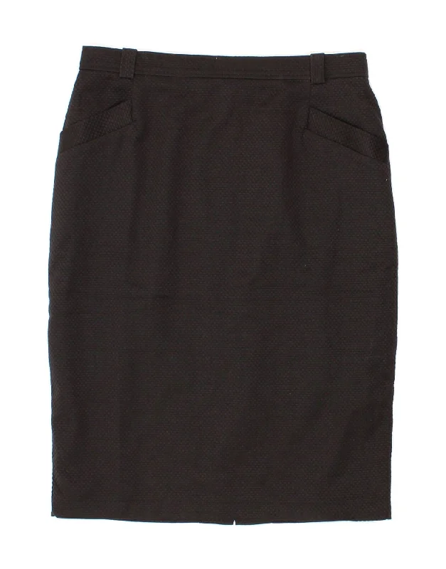 BARCO SPORT Womens Pencil Skirt W32 Large Black Cotton linen skirt natural