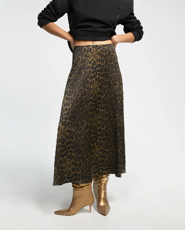 Animal print skirt low waist skirt