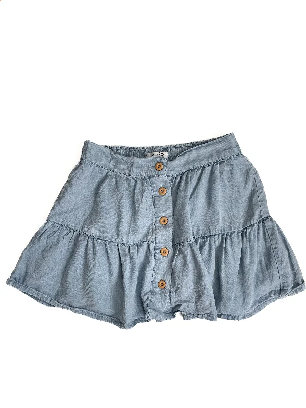 Mac & Ellie tiered skirt (8Y) linen skirt light