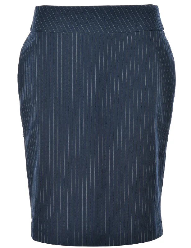 Pinstriped Pencil Skirt - M lace skirt romantic