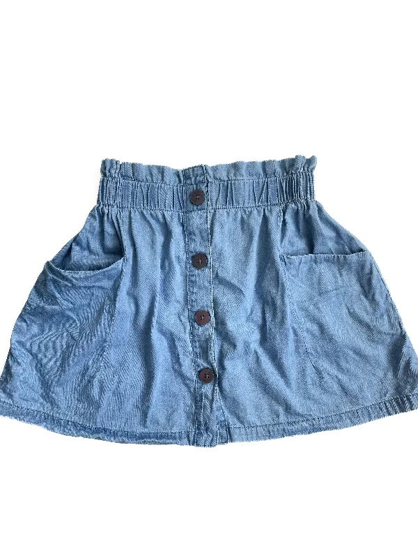 Switch chambray skirt (10Y) velvet skirt glossy